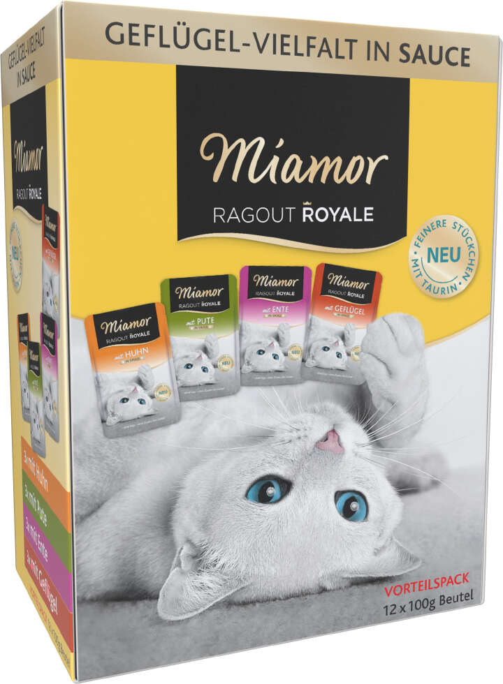 Miamor Katzen-Nassfutter Ragout Royale Geflügel Vielfalt in Sauce